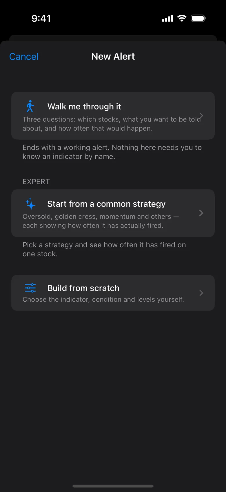 Three ways in